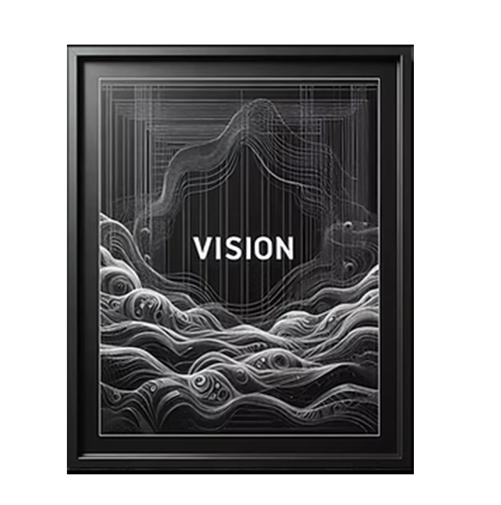 Vision black and white illustrations