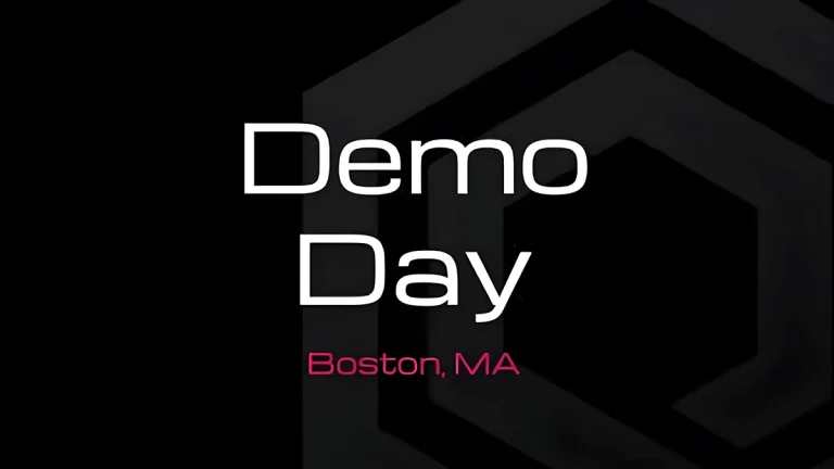 Demo Day 2025 Boston MA event banner for a blockchain and technology conference